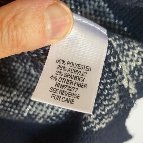 Relist 2/23❌ Croft & barrow crew neck sweater floral like print & metallic XXL - Picture 16 of 17